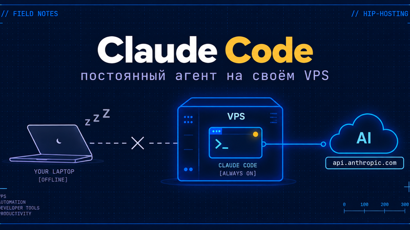 Обложка статьи Claude Code на VPS