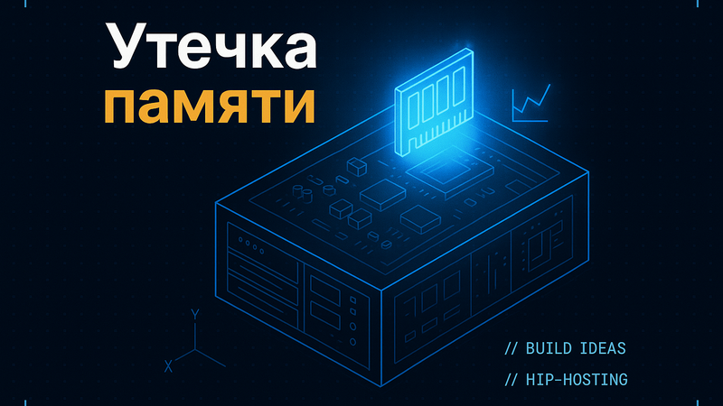 Рентген-схема сервера: модуль памяти светится и растёт — утечка