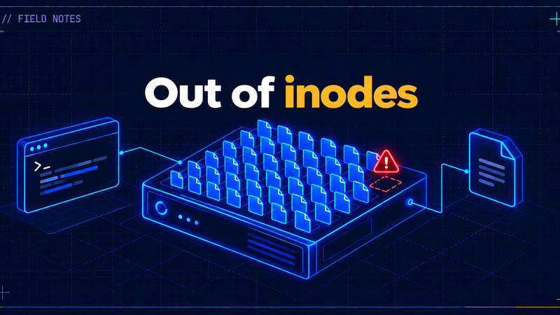 Article cover: out of inodes