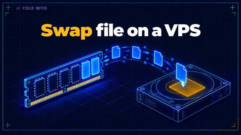 Article cover: a swap file on a VPS