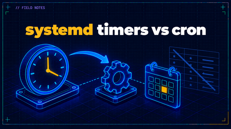 Article cover: systemd timers instead of cron