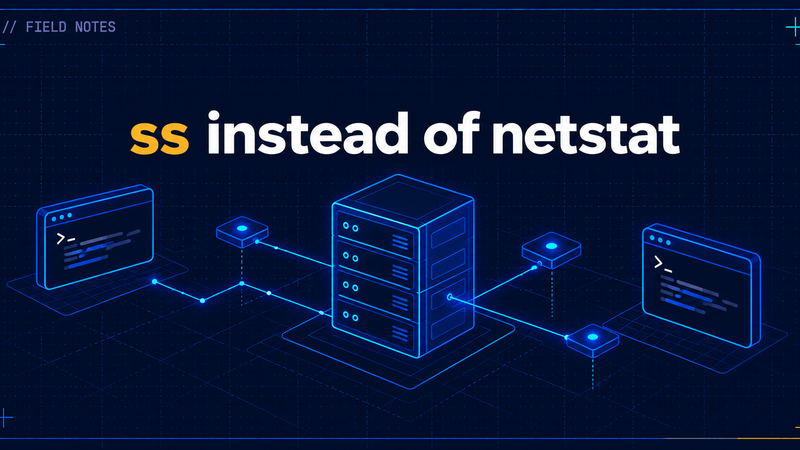 Article cover: ss instead of netstat