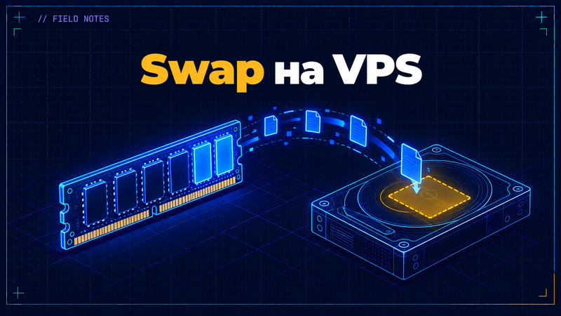 Обложка статьи: файл подкачки на VPS