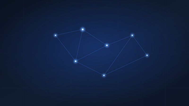 Схема сети: узлы дата-центров, соединённые каналами связи